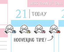 Load image into Gallery viewer, S_008 Squidge Does Hoovering | Squidge Stickers | Planner Stickers