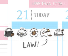 Load image into Gallery viewer, S_147 Squidge Is In Court! | Squidge Stickers | Planner Stickers