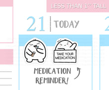 Load image into Gallery viewer, S_060 Squidge Takes Medication | Squidge Stickers | Planner Stickers