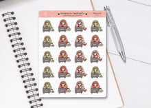 Load image into Gallery viewer, CL_014 Festive TV Watching | Lottie Stickers | Festive Planner Stickers