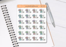 Load image into Gallery viewer, FL_027 Need Tea Zombie | Lottie Stickers | Autumn/Fall and Halloween Planner Stickers