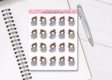 Load image into Gallery viewer, L_082 Reading Newspaper | Lottie Stickers | Planner Stickers