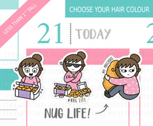 Load image into Gallery viewer, L_017 Chicken Nugget Life | Lottie Stickers | Planner Stickers