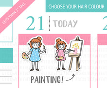 Load image into Gallery viewer, L_086 Painting | Lottie Stickers | Planner Stickers
