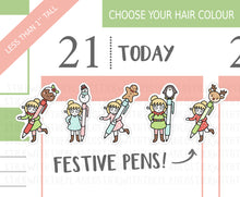 Load image into Gallery viewer, CL_019 Festive Pens | Lottie Stickers | Festive Planner Stickers