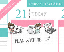 Load image into Gallery viewer, L_095 Plan With Me | Lottie Stickers | Planner Stickers