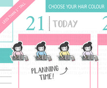 Load image into Gallery viewer, L_094 Planning Time | Lottie Stickers | Planner Stickers