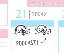 Load image into Gallery viewer, S_166 Squidge Loves Podcasts | Squidge Stickers | Planner Stickers