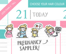 Load image into Gallery viewer, L_096 Pregnancy Sampler | Lottie Stickers | Planner Stickers