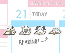 Load image into Gallery viewer, S_165 Squidge Loves Reading | Squidge Stickers | Planner Stickers