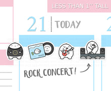 Load image into Gallery viewer, S_113 Squidge Goes To A Concert | Squidge Stickers | Planner Stickers
