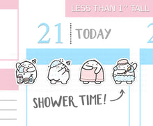 Load image into Gallery viewer, S_152 Squidge Has A Shower | Squidge Stickers | Planner Stickers