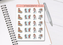 Load image into Gallery viewer, CL_023 Snow Day | Lottie Stickers | Festive Planner Stickers