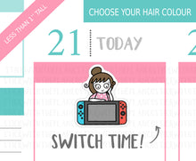 Load image into Gallery viewer, L_115 Let's Play Switch | Lottie Stickers | Planner Stickers