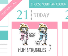 Load image into Gallery viewer, L_119 Tough Time With Baby | Lottie Stickers | Planner Stickers