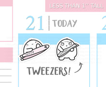 Load image into Gallery viewer, S_133 Squidge Uses Tweezers | Squidge Stickers | Planner Stickers