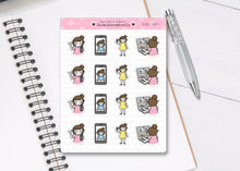 Load image into Gallery viewer, L_124 Video Call | Lottie Stickers | Planner Stickers