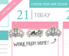 Load image into Gallery viewer, L_128 Work From Home | Lottie Stickers | Planner Stickers