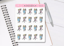 Load image into Gallery viewer, L_131 Taking Notes and Writing | Lottie Stickers | Planner Stickers