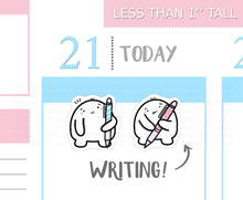 Load image into Gallery viewer, S_055 Squidge Takes Notes | Squidge Stickers | Planner Stickers