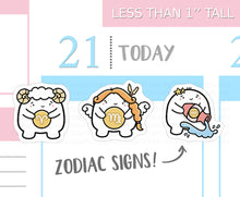Load image into Gallery viewer, S_097 Squidge Zodiac Signs | Squidge Stickers | Planner Stickers