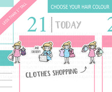Load image into Gallery viewer, L_021 Clothes Shopping | Lottie Stickers | Planner Stickers