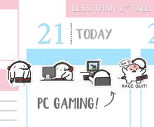 Load image into Gallery viewer, S_075 Squidge Plays PC | Squidge Stickers | Planner Stickers