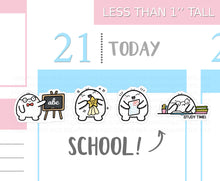 Load image into Gallery viewer, S_073 Squidge Goes to School | Squidge Stickers | Planner Stickers