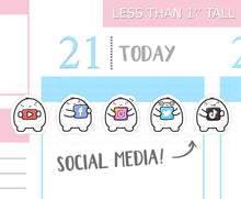 Load image into Gallery viewer, S_104 Squidge Loves Social Media | Squidge Stickers | Planner Stickers