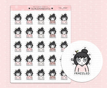 Load image into Gallery viewer, SL_093 Frazzled | Neutral Lottie Stickers | Planner Stickers
