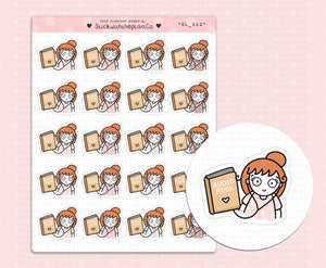 SL_142 Audio Book | Neutral Lottie Stickers | Planner Stickers