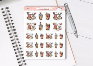 S_746 Festive Hot Drinks Takeaway | Squidge Stickers
