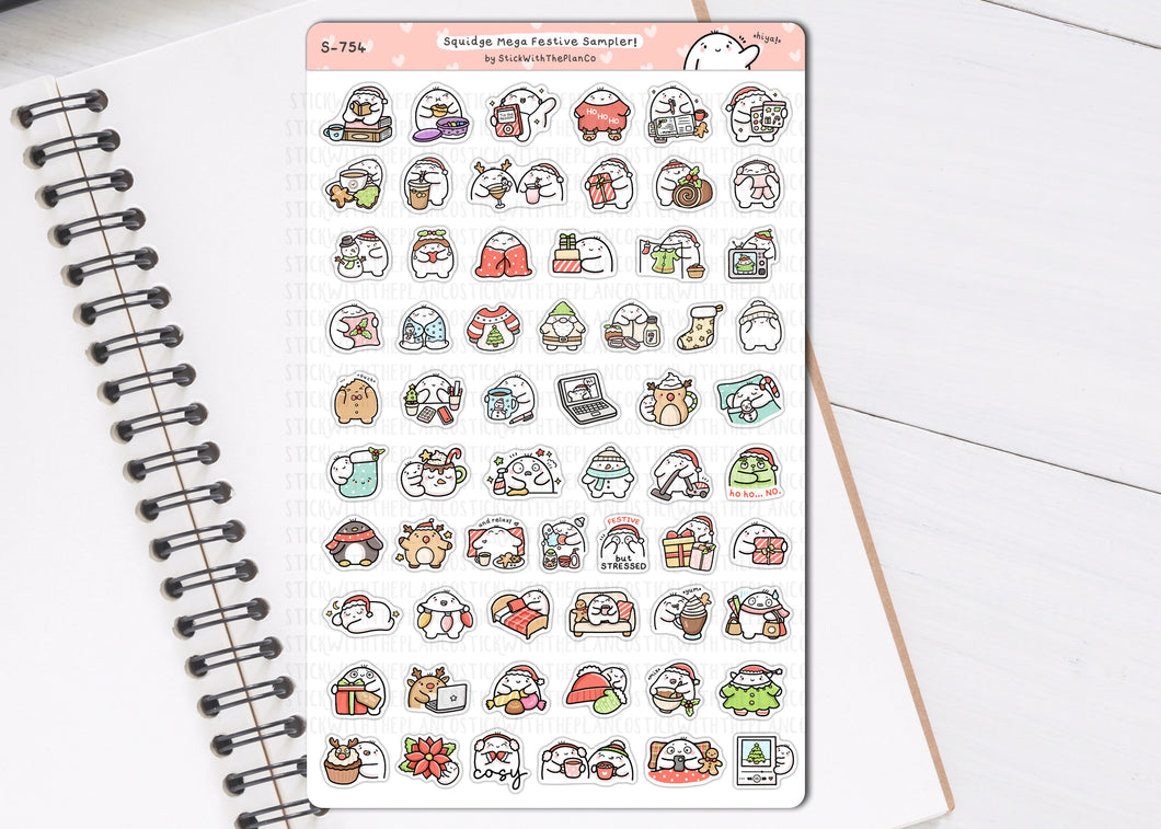 S_754 Squidge Mega Festive Sampler! | Squidge Stickers