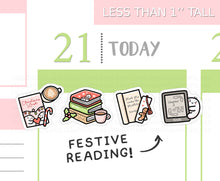 Load image into Gallery viewer, S_744 Festive Books and Reading | Squidge Stickers
