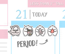 Load image into Gallery viewer, S_311 Squidge Has a Period | Squidge Stickers | Planner Stickers
