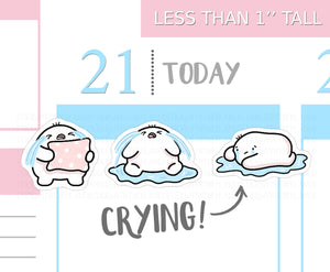 S_323 Squidge Has a Good Cry | Squidge Stickers | Planner Stickers