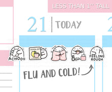 Load image into Gallery viewer, S_326 Squidge Has a Cold | Squidge Stickers | Planner Stickers
