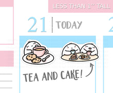 Load image into Gallery viewer, S_328 Squidge Has Tea and Cake | Squidge Stickers | Planner Stickers
