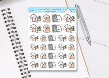 Load image into Gallery viewer, S_331 Squidge Goes Clothes Shopping | Squidge Stickers | Planner Stickers
