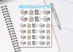 S_331 Squidge Goes Clothes Shopping | Squidge Stickers | Planner Stickers