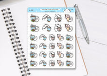 Load image into Gallery viewer, S_335 Squidge Loves Ice Cream | Squidge Stickers | Planner Stickers
