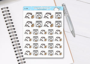 S_336 Squidge Goes to the Drive Thru | Squidge Stickers | Planner Stickers