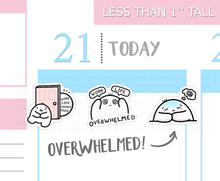 Load image into Gallery viewer, S_345 Squidge Is Feeling Overwhelmed | Squidge Stickers | Planner Stickers
