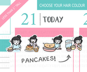 L_353 Pancakes | Lottie Stickers | Planner Stickers