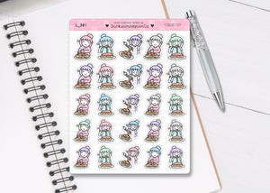 L_361 Spaghetti | Lottie Stickers | Planner Stickers