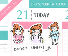 Load image into Gallery viewer, L_362 Dodgy Tummy | Lottie Stickers | Planner Stickers
