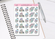 Load image into Gallery viewer, L_366 Shower Time | Lottie Stickers | Planner Stickers
