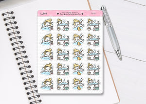 L_368 Bath Time | Lottie Stickers | Planner Stickers
