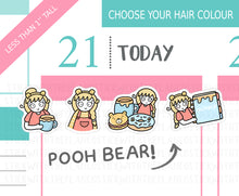 Load image into Gallery viewer, L_371 Pooh bear | Lottie Stickers | Planner Stickers
