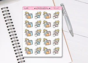 L_373 Meetings | Lottie Stickers | Planner Stickers